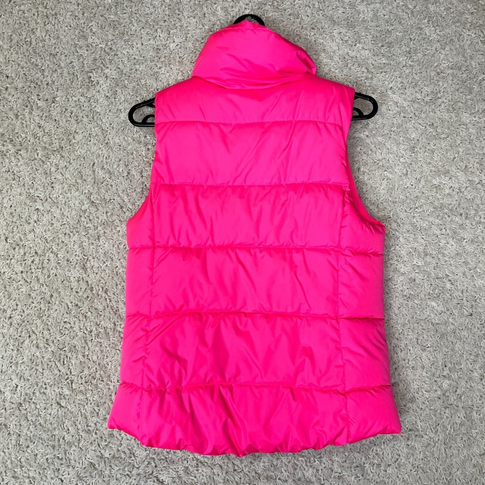 Old Navy Puffer Vest Womens XS Hot Pink Zip Pockets Love Valentines Day Preppy - Picture 7 of 8